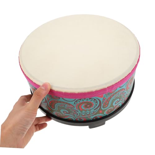 LOLIPPYY Floor Drum mit Blumenmuster Orff Percussion Schlaginstrument für Musikförderung Vielseitiges Indoor Outdoor Rhythmusspielzeug für Vorschulkinder und Kleinkinder von LOLIPPYY