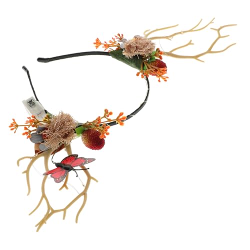 LOLIPPYY Geweih Stirnband Haarreif aus Rentiergeweih Weihnachtsstirnbänder Reh Geweih Stirnbänder süßes weihnachtsstirnband PlastikzweigeStoff alsche Früchte Zufällige Farbe LOLIPPYY Geweih Stirnband Haarreif aus Rentiergeweih Weihnachtsstirnbänder Reh Geweih Stirnbänder süßes weihnachtsstirnband PlastikzweigeStoff alsche Früchte Zufällige Farbe von LOLIPPYY