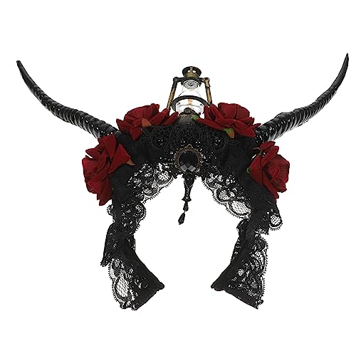 LOLIPPYY Gothic Hörner Stirnband Halloween Haarreif Antilophenhörner Kopfschmuck Party Cosplay Zubehör Komfortabel Leicht Tragbar Festliche Haarschmuck LOLIPPYY Gothic Hörner Stirnband Halloween Haarreif Antilophenhörner Kopfschmuck Party Cosplay Zubehör Komfortabel Leicht Tragbar Festliche Haarschmuck von LOLIPPYY