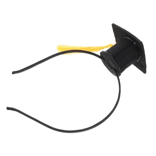LOLIPPYY Graduierungs Haarband mit Einzigartigem Quasten Design Komfortables Wiederverwendbares Stirnband aus Vliesstoff für Abschlussfeiern Mottopartys und Cosplay Stilvolles Doktorhut von LOLIPPYY