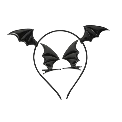 LOLIPPYY Halloween Fledermaus Flügel Haarreif mit Clips Kreativer Kopfschmuck für Party Cosplay Bühnenauftritte und Dekoration Teiliges Schwarzes Fledermaus Headwear Zubehör LOLIPPYY Halloween Fledermaus Flügel Haarreif mit Clips Kreativer Kopfschmuck für Party Cosplay Bühnenauftritte und Dekoration Teiliges Schwarzes Fledermaus Headwear Zubehör von LOLIPPYY