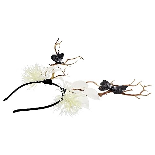 LOLIPPYY Halloween Haarreif Schwarz Zweig mit Schmetterling Leichtes Party Haarband für Damen und Bequemer Sitz Strapazierfähiges Material für Kostüm und Cosplay bei Karneval und LOLIPPYY Halloween Haarreif Schwarz Zweig mit Schmetterling Leichtes Party Haarband für Damen und Bequemer Sitz Strapazierfähiges Material für Kostüm und Cosplay bei Karneval und von LOLIPPYY