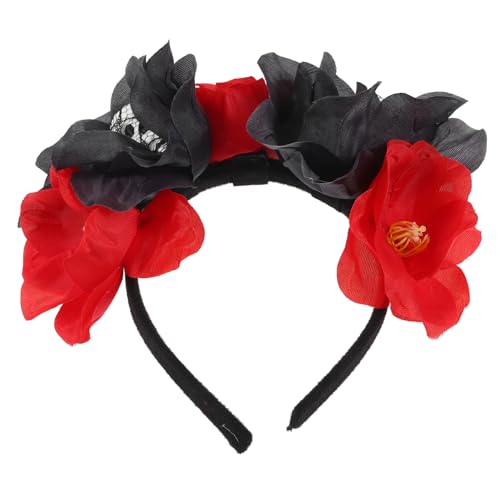 LOLIPPYY Halloween Haarreif mit Realistischer Rosen Schädel Dekoration Leichtes Stoffmaterial Komfortabel und Strapazierfähig für Halloween und Themenpartys Vielseitiger Party Kopfschmuck LOLIPPYY Halloween Haarreif mit Realistischer Rosen Schädel Dekoration Leichtes Stoffmaterial Komfortabel und Strapazierfähig für Halloween und Themenpartys Vielseitiger Party Kopfschmuck von LOLIPPYY