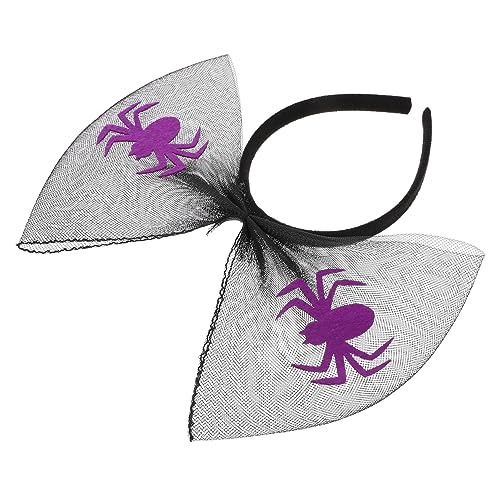 LOLIPPYY Halloween Haarreif mit Spinnennetz und Schleife Leichtes Langlebiges Party Stirnband für Halloween Karneval Cosplay Bühnenauftritte und Festliche Anlässe Einzigartiges für von LOLIPPYY