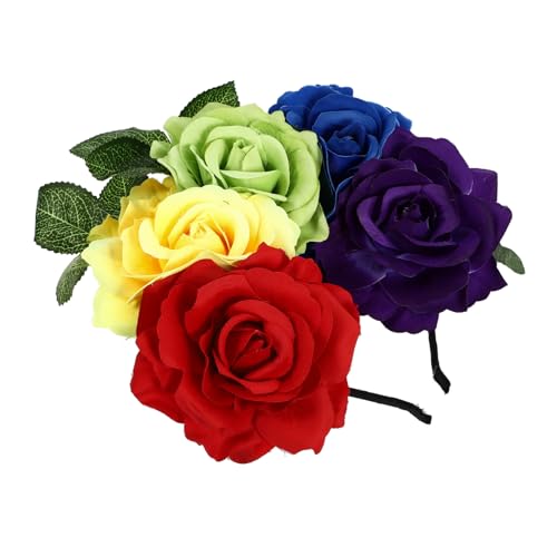 LOLIPPYY Halloween Haarschmuck Damen Künstliches Rosenblumen Haarband Bequemes Stirnband für Party Halloween Kostüm Zubehör Haarkranz Accessoire für Frauen und Mädchen LOLIPPYY Halloween Haarschmuck Damen Künstliches Rosenblumen Haarband Bequemes Stirnband für Party Halloween Kostüm Zubehör Haarkranz Accessoire für Frauen und Mädchen von LOLIPPYY
