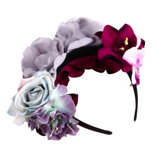 LOLIPPYY Halloween Haarschmuck Damen Stoff Rosen Haarreif Leichtes Party Headpiece für Cosplay Fest Vintage Blumenstirnband für Tanz Halloween Party und Fotografie LOLIPPYY Halloween Haarschmuck Damen Stoff Rosen Haarreif Leichtes Party Headpiece für Cosplay Fest Vintage Blumenstirnband für Tanz Halloween Party und Fotografie von LOLIPPYY