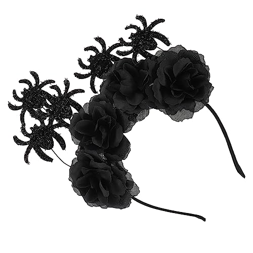 LOLIPPYY Halloween Haarschmuck Spinnen Haarreif mit Rosen Cosplay Kostüm Accessoire Komfortables Stirnband für Damen und Mädchen Gruselige Party Dekoration für Halloween Festival LOLIPPYY Halloween Haarschmuck Spinnen Haarreif mit Rosen Cosplay Kostüm Accessoire Komfortables Stirnband für Damen und Mädchen Gruselige Party Dekoration für Halloween Festival von LOLIPPYY