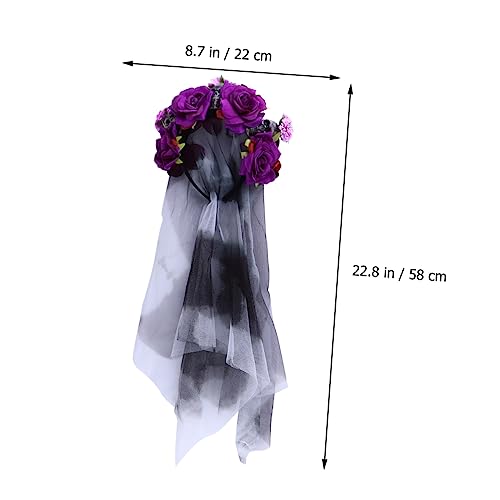 LOLIPPYY Halloween Kopfband mit Rosen und Stilvollem Bequemes Haarband für Erwachsene und Partyaccessoire für Kostüm und Halloween Feiern LOLIPPYY Halloween Kopfband mit Rosen und Stilvollem Bequemes Haarband für Erwachsene und Partyaccessoire für Kostüm und Halloween Feiern von LOLIPPYY