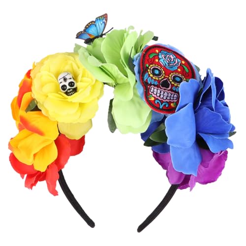 LOLIPPYY Halloween Stirnband Damen und Totenkopf Haarreif Leichtes Bequemes Festival Headpiece für Kostüm Foto Requisiten und Party Dekoration LOLIPPYY Halloween Stirnband Damen und Totenkopf Haarreif Leichtes Bequemes Festival Headpiece für Kostüm Foto Requisiten und Party Dekoration von LOLIPPYY