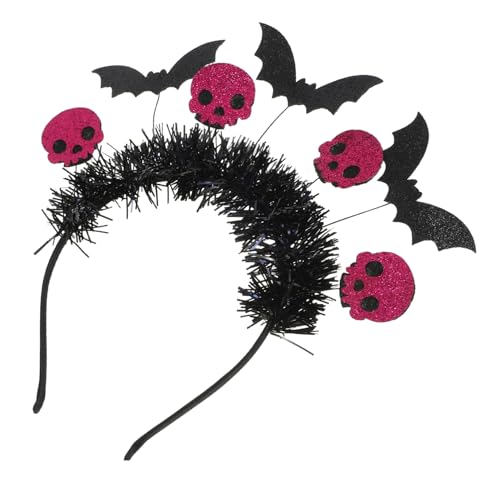LOLIPPYY Halloween Stirnband Skull Headpiece mit Fledermaus Design Farbenfroher Haarschmuck für Halloween Kostümparty Leicht und Kompakt für Fotos und Themenfeste LOLIPPYY Halloween Stirnband Skull Headpiece mit Fledermaus Design Farbenfroher Haarschmuck für Halloween Kostümparty Leicht und Kompakt für Fotos und Themenfeste von LOLIPPYY