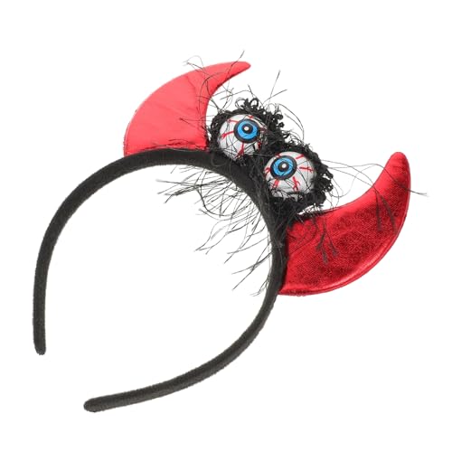 LOLIPPYY Halloween Teufelshörner Haarreif Leuchtend Rotes Teufel Stirnband Kopfstück für Halloween Kostüm Karneval Party Cosplay Haarschmuck LOLIPPYY Halloween Teufelshörner Haarreif Leuchtend Rotes Teufel Stirnband Kopfstück für Halloween Kostüm Karneval Party Cosplay Haarschmuck von LOLIPPYY