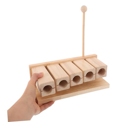 LOLIPPYY Holz Töne Rhythmusblock mit Schlägel für Vorschule Yoga Montessori Edukatives Orff-Instrument aus Holz für Musikalische Früherziehung von LOLIPPYY