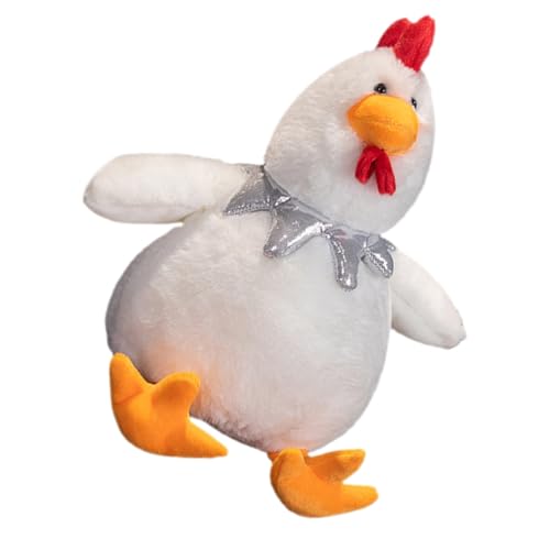 LOLIPPYY Kuscheliges Plüschtier Huhn mit Großem Bauch Weiches Stofftier als Schlaf und Deko Niedliches Cartoon Kuscheltier für Freunde Waschbares Plüsch Huhn für Zuhause und Unterwegs von LOLIPPYY