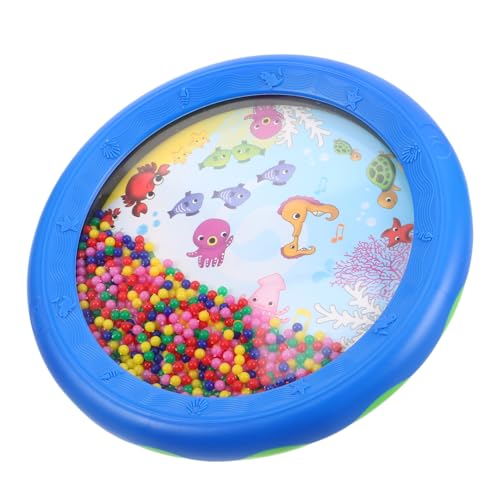 LOLIPPYY Ozeantrommel Musikinstrument Tamburin Kleine Schlaginstrumente Ozeanwellen-Trommel Musikalische Trommel Yoga-Trommel Wellentrommel Für -Instrumente Plastik Blue von LOLIPPYY