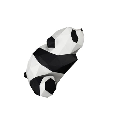 LOLIPPYY Panda Papiermodell DIY Stereoskopisches Origami Bastelset Geometrische Dekofigur Handgefertigt Ohne Schere Für Party Festival Wohnzimmer Erwachsene von LOLIPPYY