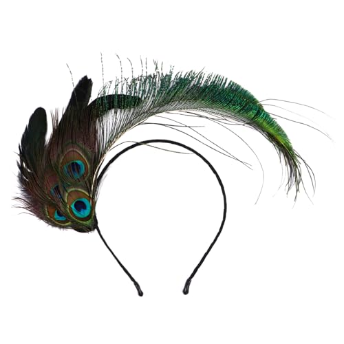 LOLIPPYY Pfauenfedern Stirnband Karneval Kopfschmuck Damen Haarschmuck für Party Maskerade Bühne und Festivals LOLIPPYY Pfauenfedern Stirnband Karneval Kopfschmuck Damen Haarschmuck für Party Maskerade Bühne und Festivals von LOLIPPYY