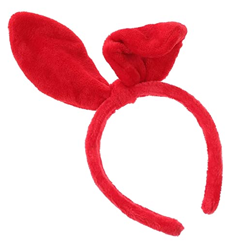 LOLIPPYY Plüsch Hasenohren Haarband mit Großer Schleife Rotes Bunny Stirnband für Damen und Mädchen Niedliches Party accessoire für Ostern Geburtstag Karneval und Festtagsfeiern LOLIPPYY Plüsch Hasenohren Haarband mit Großer Schleife Rotes Bunny Stirnband für Damen und Mädchen Niedliches Party accessoire für Ostern Geburtstag Karneval und Festtagsfeiern von LOLIPPYY