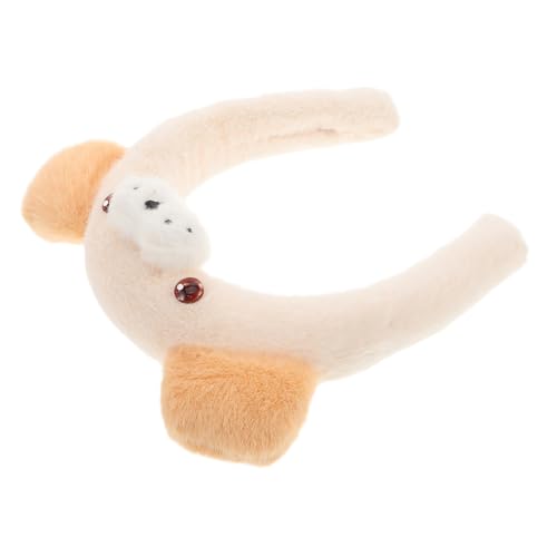 LOLIPPYY Plüsch Hund Ohren Stirnband für Frauen Lustiges Kostüm Haarreifen mit Großem Nasen design Vielseitiges Party Haaraccessoire Süßes Tier Ohr Haarband für Mädchen und Erwachsene von LOLIPPYY