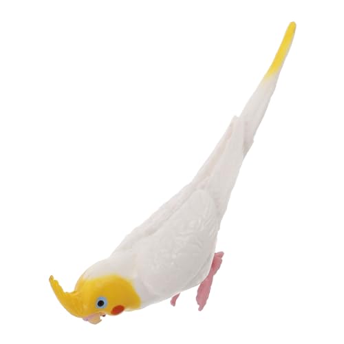 LOLIPPYY Realistische Cockatiel Papagei Figur aus Solidem Material Detailgetreu und Naturgetreu Dekoratives Vogelornament für Wohnzimmer und Garten für Vogelliebhaber und Sammler LOLIPPYY Realistische Cockatiel Papagei Figur aus Solidem Material Detailgetreu und Naturgetreu Dekoratives Vogelornament für Wohnzimmer und Garten für Vogelliebhaber und Sammler von LOLIPPYY