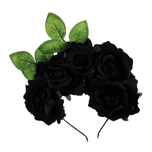 LOLIPPYY Simulierte Rosen Stirnband Halloween Haarschmuck Blütenkrone für Kostüm Party Foto Requisit Damen LOLIPPYY Simulierte Rosen Stirnband Halloween Haarschmuck Blütenkrone für Kostüm Party Foto Requisit Damen von LOLIPPYY