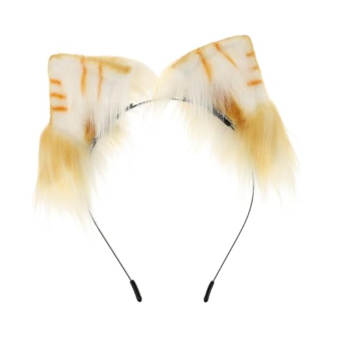 LOLIPPYY Simulierter Katzenohren Haarreif Orange Weiß Kreatives Party Cosplay Stirnband Bequemes Langlebiges Accessoire für Frauen und Mädchen für Halloween und Festliche Anlässe LOLIPPYY Simulierter Katzenohren Haarreif Orange Weiß Kreatives Party Cosplay Stirnband Bequemes Langlebiges Accessoire für Frauen und Mädchen für Halloween und Festliche Anlässe von LOLIPPYY