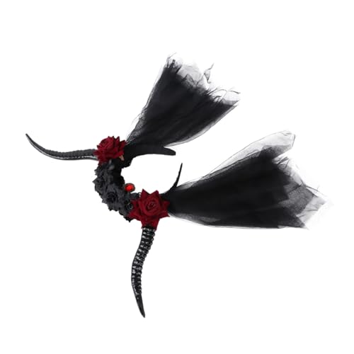 LOLIPPYY Steampunk Haarreif mit Teufelshörnern Retro Antilopenhorn Stirnband Gothic Halloween Kopfschmuck für Damen Mädchen und Leicht und Komfortabel für Party und Cosplay LOLIPPYY Steampunk Haarreif mit Teufelshörnern Retro Antilopenhorn Stirnband Gothic Halloween Kopfschmuck für Damen Mädchen und Leicht und Komfortabel für Party und Cosplay von LOLIPPYY