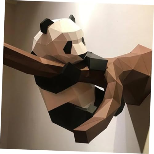 LOLIPPYY Stereoskopisches Panda Papiermodell Baum Dekoration Handgemacht Geometrisches Origami Bastelset für Anfänger LOLIPPYY Stereoskopisches Panda Papiermodell Baum Dekoration Handgemacht Geometrisches Origami Bastelset für Anfänger von LOLIPPYY
