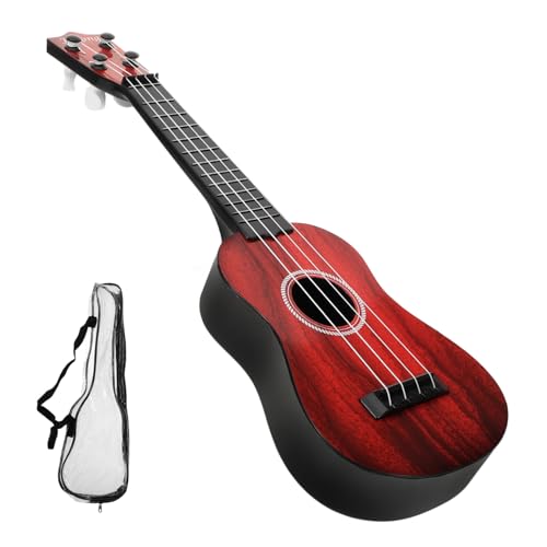 LOLIPPYY String Ukulele für Imitations Gitarre mit Cartoon Motiv Lernspielzeug für Kleinkinder Frühe Musikalische Pädagogisches Instrument von LOLIPPYY