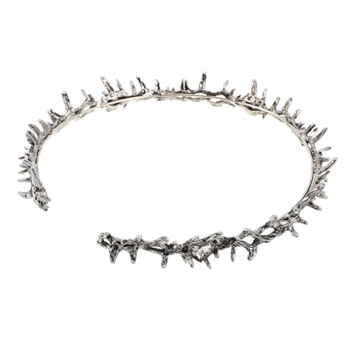 LOLIPPYY Thorn Crown Haarreif Silber Handgefertigt Gothic Party Haaraccessoire Für Halloween Cosplay Geburtstagsfeier Ostern Dekoration Für Mädchen LOLIPPYY Thorn Crown Haarreif Silber Handgefertigt Gothic Party Haaraccessoire Für Halloween Cosplay Geburtstagsfeier Ostern Dekoration Für Mädchen von LOLIPPYY