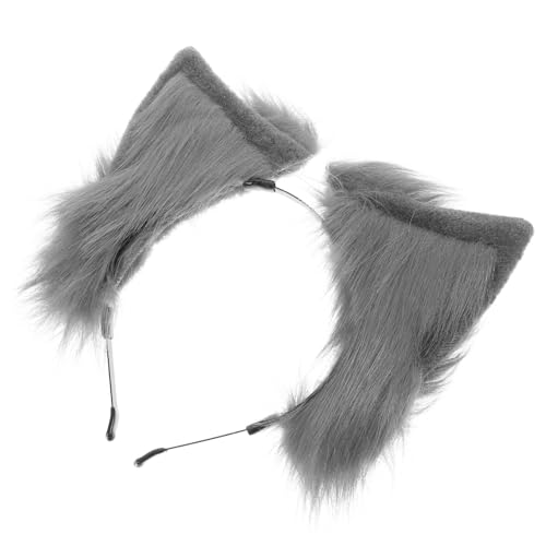 LOLIPPYY Weiches Plüsch Katzenohren Haarreif für Damen Elastisches Cosplay Stirnband Bequemes Halloween Kostüm Zubehör Geeignet für Party Alltag Vielseitiger Katzenohren Kopfschmuck von LOLIPPYY