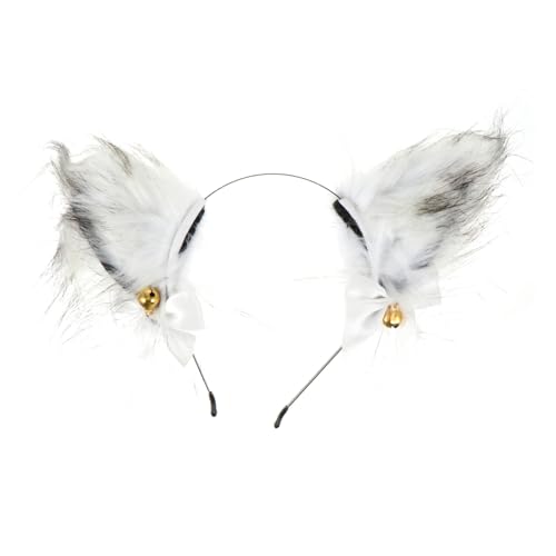 LOLIPPYY Weißes Cosplay Haarband mit Flauschigen Fuchsohren Masquerade Haarreif für Damen Stilvolles Party und Halloween Accessoire Leicht und Langlebig Geeignet für Kostümfeste und LOLIPPYY Weißes Cosplay Haarband mit Flauschigen Fuchsohren Masquerade Haarreif für Damen Stilvolles Party und Halloween Accessoire Leicht und Langlebig Geeignet für Kostümfeste und von LOLIPPYY