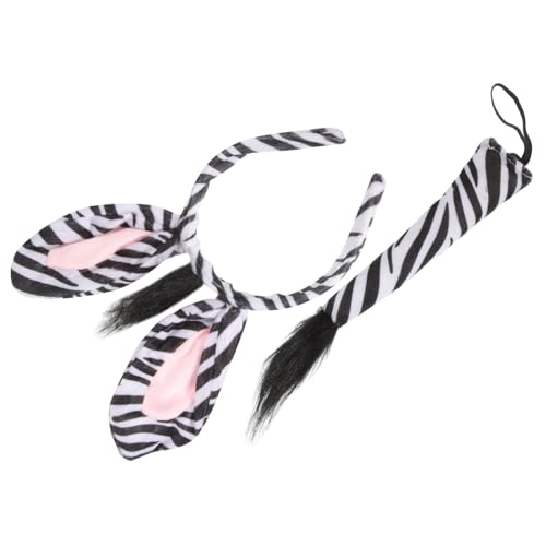 LOLIPPYY Zebra Haarreif und Set Weiches Tierkostüm Stirnband mit Ohren für Erwachsene Bequemes Accessoire für Halloween Karneval Verkleidung und Party Langlebig und Auffällig LOLIPPYY Zebra Haarreif und Set Weiches Tierkostüm Stirnband mit Ohren für Erwachsene Bequemes Accessoire für Halloween Karneval Verkleidung und Party Langlebig und Auffällig von LOLIPPYY