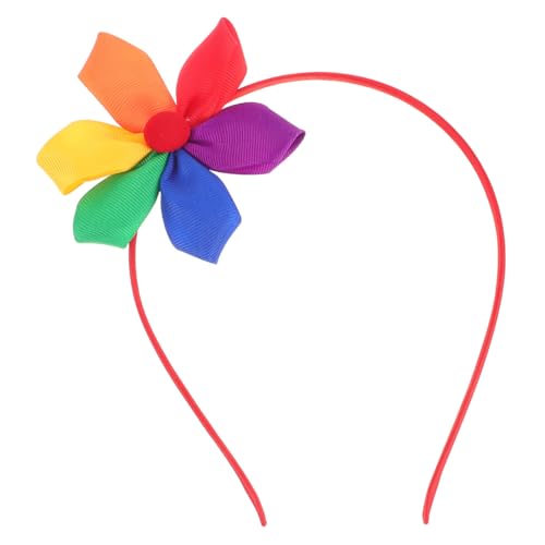 LOLIPPYY Lgbt Rainbow Flower Headband Für Festivals Und Partys Farbenfrohes Haarband Mit Einzigartigem Design Für Damen Für Tägliches Tragen Und Besondere Anlässe von LOLIPPYY