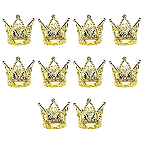 LOLPALONE 10 Stück Crown Princess Topper Crystal Haarschmuck für Kinder zur Dekoration von Hochzeitstorten Geburtstagsfeier Werkzeuge von LOLPALONE