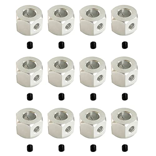 LOLPALONE 12 STÜCKE 5 mm Bis 12 mm Metall Kombinierer Rad Naben Sechskant Adapter für D12 C14 C24 B14 B16 MN D90 D91 Silber LOLPALONE 12 STÜCKE 5 mm Bis 12 mm Metall Kombinierer Rad Naben Sechskant Adapter für D12 C14 C24 B14 B16 MN D90 D91 Silber von LOLPALONE