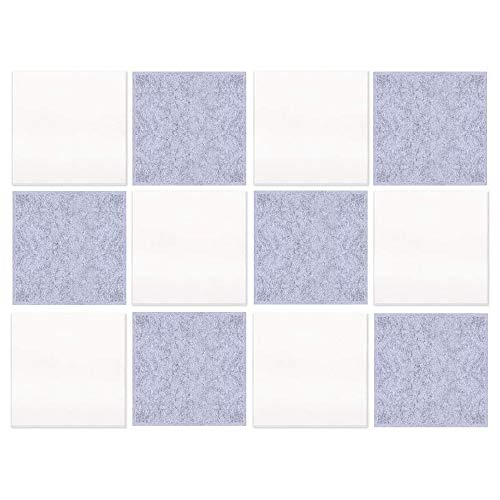 LOLPALONE 12 Stück Schallabsorptionsplatten 12 x 12 x 0,4 Schalldämmplatte Fliese mit abgeschrägtem groß von LOLPALONE