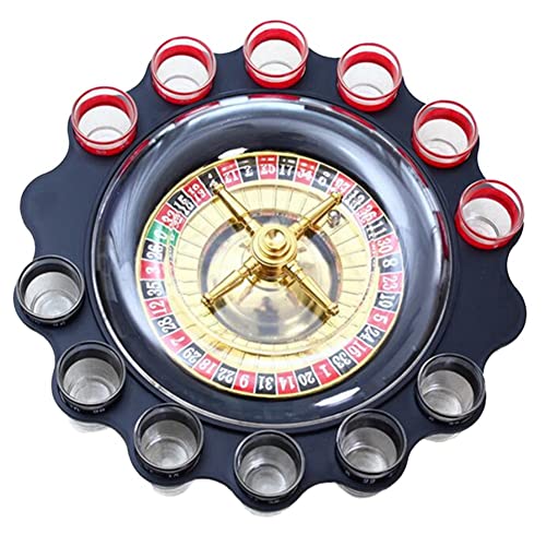 LOLPALONE 12-Teiliges Russisches Roulette-Rad, Drehendes Weinglas-, Trinkspielzeug von LOLPALONE