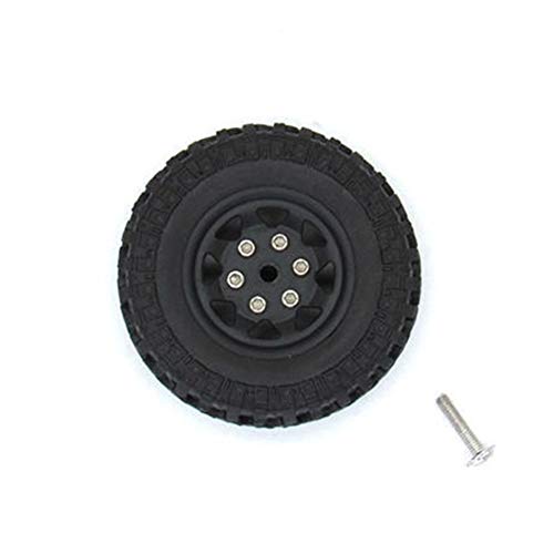 LOLPALONE 1St. Gummi-Ersatzreifen Reifenrad-Upgrade-ZubehöR für XMYKC01CM JIMNY 1/16 RC Crawler Car Parts, B. von LOLPALONE