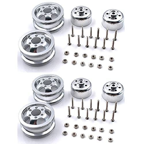 LOLPALONE 2 Satz Metall Upgrade StoßFeste Rad Naben Felge für B1 B16 B24 B36 C14 C24 1/16 RC Truck mit Schraube von LOLPALONE