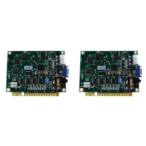 LOLPALONE 2 x 19 in 1 PCB-Karte Multicade Arcade Klassische Spielkarte VGA-Ausgang Arcade Horizontal Langlebig für Jamma Arcade von LOLPALONE