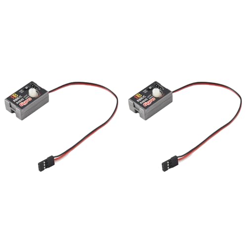 LOLPALONE 2 x Mini-Gyroskop für D12 1/10 RC Car Drift Racing Car Steering Output Kompaktes und leichtes Design integriert von LOLPALONE