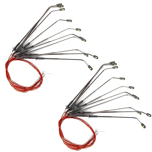LOLPALONE 20 Stueck Hoehe 8cm Modell Strassenlaterne Beleuchtung Single Fuer Modelleisenbahn-Landschaft von LOLPALONE