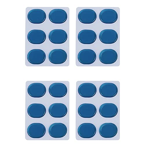 LOLPALONE 24 Stück / Set für Batterie für Schalldämpfer Kieselgel Dämpfer für Trommeln Gellager Schalldämpfer für Snaredrum Schalldämpfer Blau von LOLPALONE