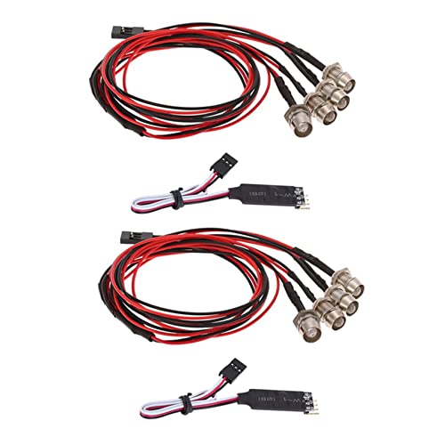 LOLPALONE 2X 4 LED Licht Kit 2 2 Rot mit 3CH Lampenbedien Feld für1/10 1/8 TRX4 Axial SCX10 D90 RC Auto LOLPALONE 2X 4 LED Licht Kit 2 2 Rot mit 3CH Lampenbedien Feld für1/10 1/8 TRX4 Axial SCX10 D90 RC Auto von LOLPALONE