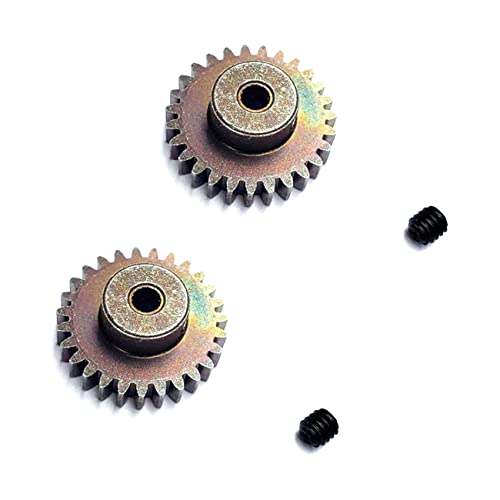 LOLPALONE 2X Upgrade-Teile '27T Stahlmotorrad für 144001 124019 124018 A959-B A959B A969B RC-Auto Ersatzzubehör von LOLPALONE