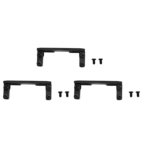 LOLPALONE 3 x Servo-Steuerung aus Aluminium + Halterung aus Carbon für Achse Auto 1:10 Axial SCX10 Rc von LOLPALONE