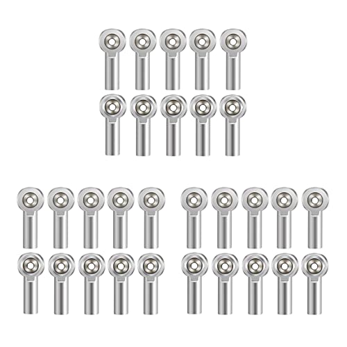 LOLPALONE 30 Stücke Metall Krawatte Push Link Gelenk Kopf Halter für 1/10 RC Crawler Auto von LOLPALONE