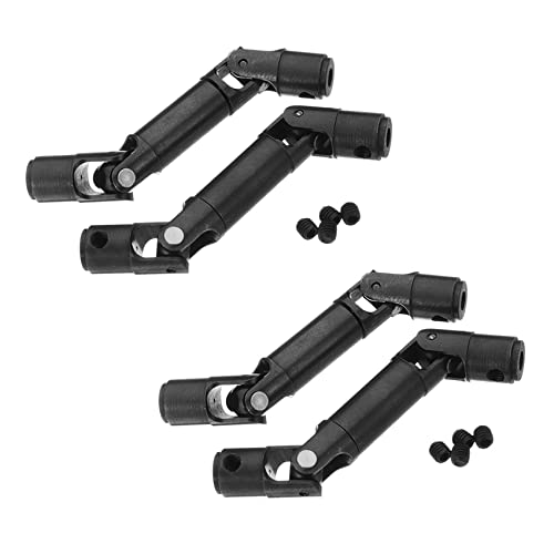 LOLPALONE 4 StüCke Upgrade Metall Antriebs Welle für 1/16 RC Auto Teile Crawler Truck, Schwarz von LOLPALONE
