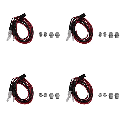 LOLPALONE 4X 4 LED Lichter Kit 2 2 Rot Für 1/10 1/8 Redcat Axial SCX10 D90 RC Auto LOLPALONE 4X 4 LED Lichter Kit 2 2 Rot Für 1/10 1/8 Redcat Axial SCX10 D90 RC Auto von LOLPALONE