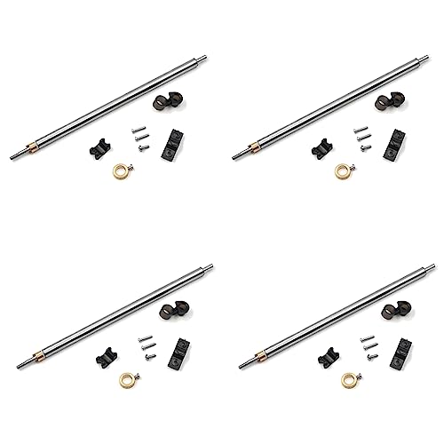LOLPALONE 4X FT011-12 Stahl Tube Rohr Baugruppe Metallwelle Teil Komponente für FT011 RC Boot Schnellboot Zubehör von LOLPALONE